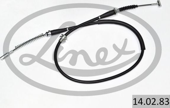 Трос ручника (тросик ручного тормоза) Linex. Артикул 14.02.83