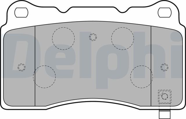Тормозные колодки Delphi (Low-Metallic). Артикул LP1858