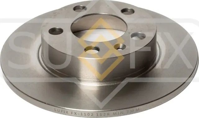 Диск тормозной задний правый/левый 232*9мм AUDI A1 (8X1, 8XK) 2010-2018, SEAT IB (Sufix). Артикул FX1102