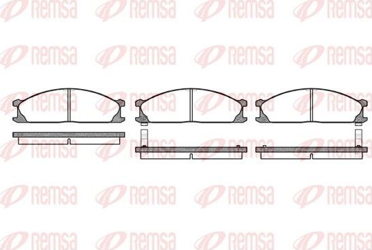 Тормозные колодки Remsa. Артикул 0236.02