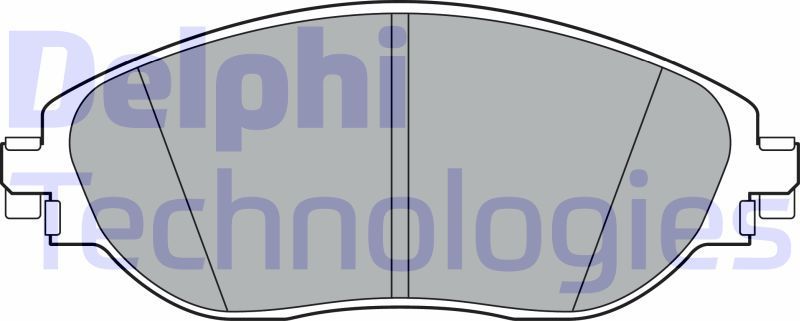 Тормозные колодки Delphi (Low-Metallic). Артикул LP3368