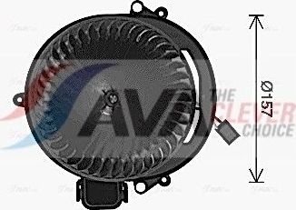 Вентилятор, мотор печки (отопителя) салона AVA. Артикул BW8611
