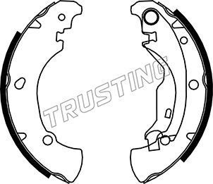 Тормозные колодки Trusting задние для Fiat Marea 1997-2002. Артикул 034.100