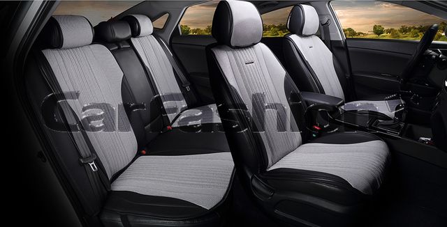 Накидки универсальные CarFashion Grand Plus для авто, цвет Черный/Серый. Артикул 21847