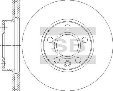 Тормозной диск Sangsin Hi-Q. Артикул SD5714