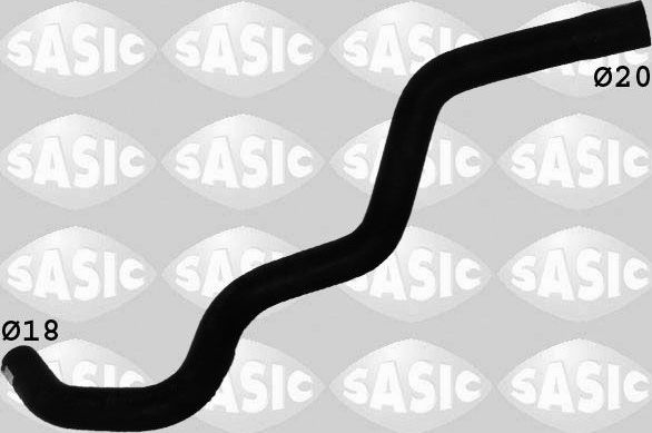Патрубок радиатора (системы охлаждения) Sasic правый для Renault Modus I 2004-2012. Артикул 3404102