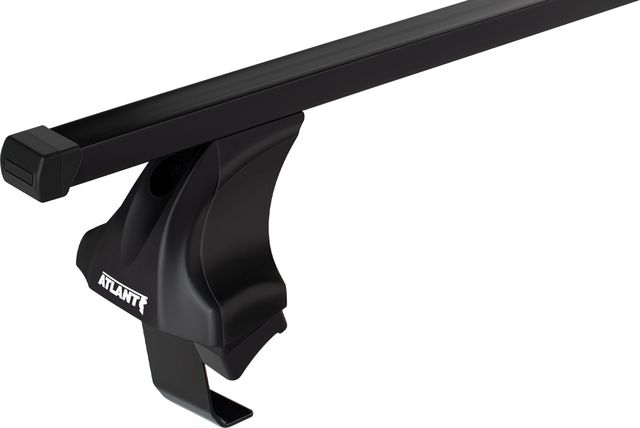 Багажник на крышу Атлант креп. за дверные проемы для Kia Cerato III седан 2013-2017 (Прямоугольные дуги) Черный. Артикул 7002+6011+7158