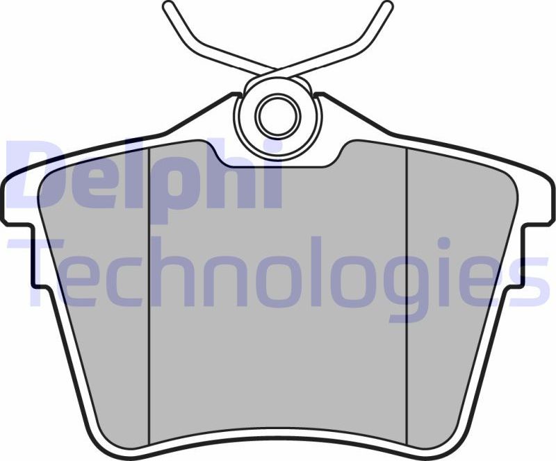 Тормозные колодки Delphi (Low-Metallic). Артикул LP1892
