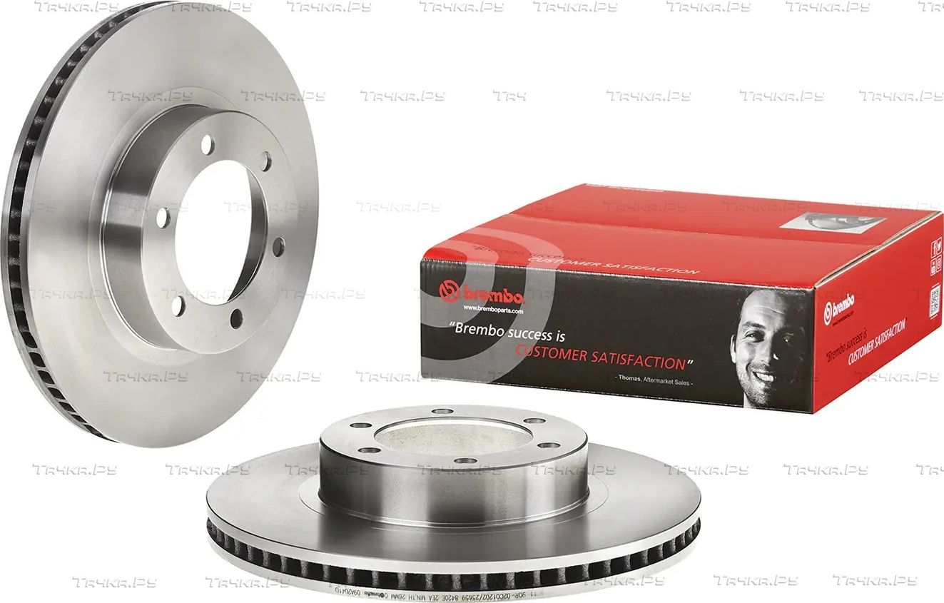 Тормозной диск Brembo PRIME LINE передний для Toyota 4Runner IV 2002-2009. Артикул 09.A204.10