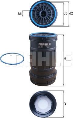 Топливный фильтр Mahle CleanLine для Mercedes-Benz Econic I 1998-2026. Артикул KC 697D