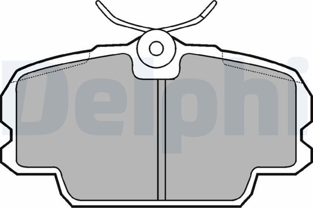 Тормозные колодки Delphi (Semi-Metallic) передние для Saab 9000 I 1984-1998. Артикул LP455