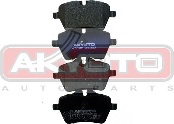 КОЛОДКИ ТОРМОЗНЫЕ (Akyoto). Артикул AKD19111