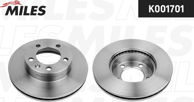 Тормозной диск Miles передний для Renault Master III 2010-2026. Артикул K001701