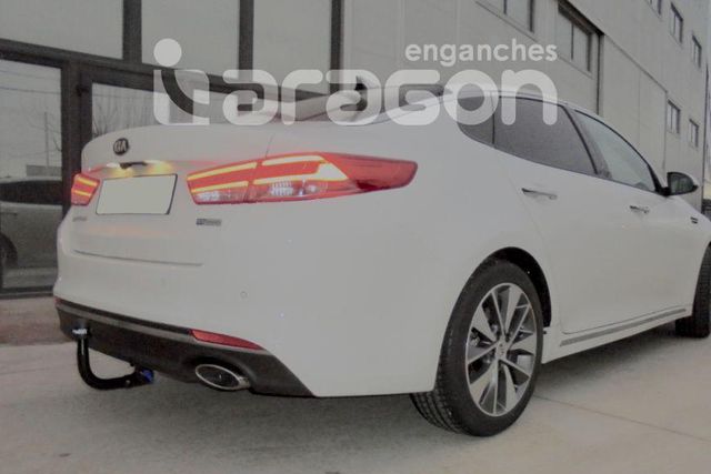 Фаркоп Aragon для Kia Optima IV седан, универсал 2015-2020 кроме AdBlue. Быстросъемный крюк. Артикул E3013BV