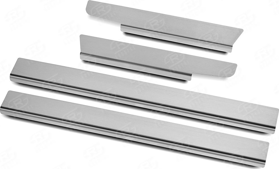 Накладка RusStal на пороги (лист нерж. шлифованный) для Lexus ES200/250/350 2018-2026. Артикул LEXES18-02