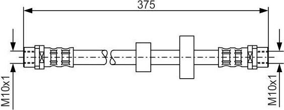 Тормозной шланг Bosch. Артикул 1 987 476 698