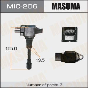 Катушка зажигания Masuma для Infiniti QX50 I 2014-2017. Артикул MIC-206