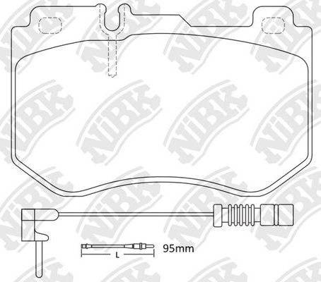 Тормозные колодки NiBK. Артикул PN0584W
