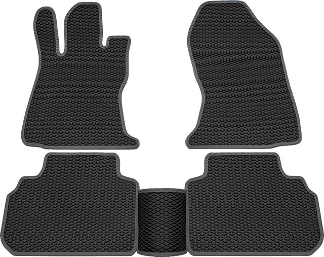 Коврики Rezkon EVA для салона Subaru Forester V 2018-2026 Серый кант. Артикул 9032005302