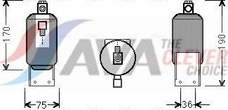 Осушитель кондиционера AVA (сталь). Артикул VND292