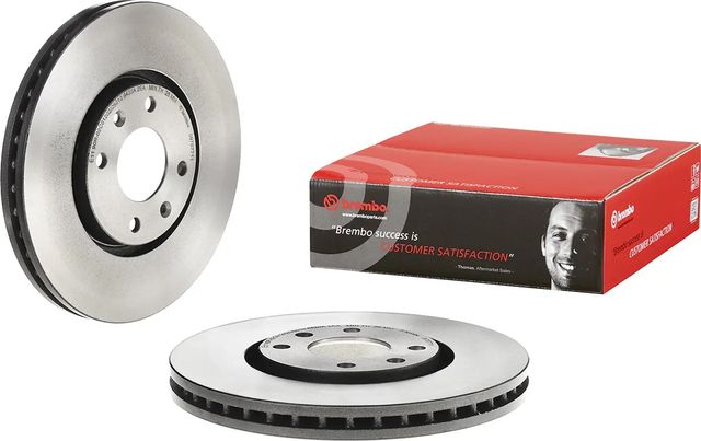 Тормозной диск Brembo PRIME LINE - UV Coated передний для Citroen C5 I 2001-2008. Артикул 09.7877.11