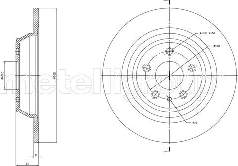 Тормозной диск Trusting. Артикул DF1786