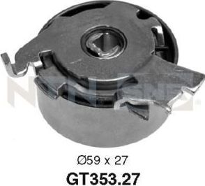 Натяжной ролик (натяжитель) ремня ГРМ NTN / SNR. Артикул GT353.27