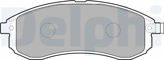 Тормозные колодки Delphi (Low-Metallic). Артикул LP1808