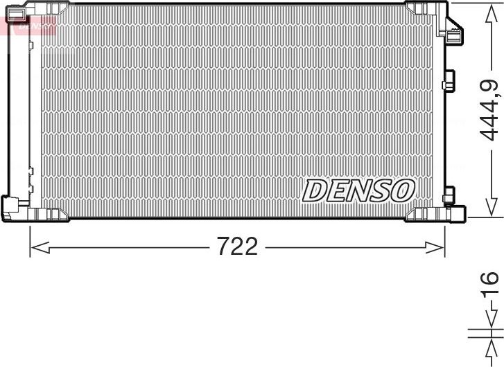 Радиатор кондиционера (конденсатор) Denso. Артикул DCN51019