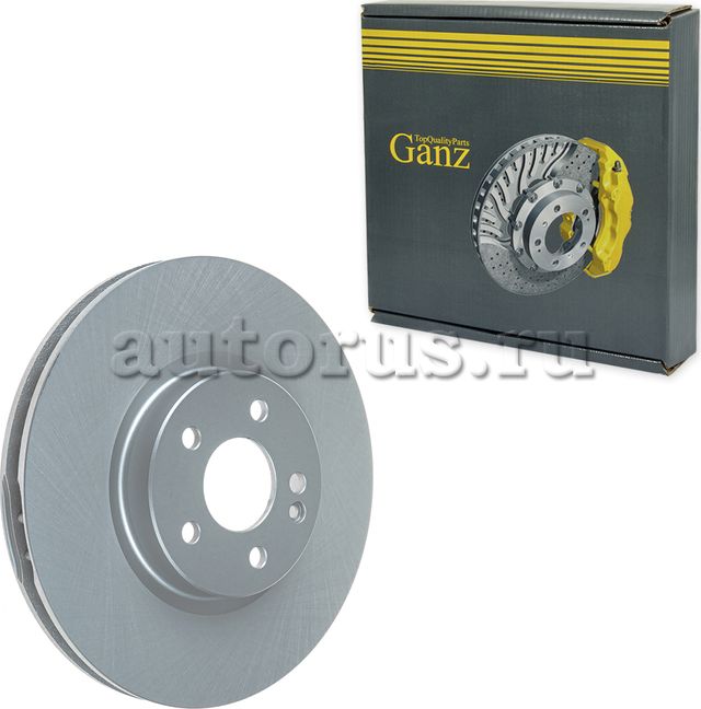 Диск тормозной передний с покрытием (Ganz). Артикул GIJ06246