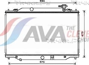 Радиатор охлаждения двигателя AVA для Mazda CX-5 I 2011-2017. Артикул MZ2270