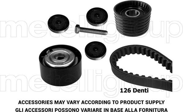 Ремень ГРМ с роликами (комплект) Metelli для Nissan Primastar I 2001-2014. Артикул 29-0077