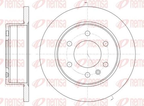 Тормозной диск Remsa. Артикул 61035.00