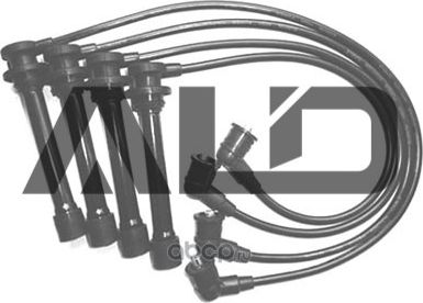 КОМПЛЕКТ ПРОВОДОВ ЗАЖИГАНИЯ (ЧЕРНЫЙ СИЛИКОН) NISSAN ALMERA/PRIMERA 2.0 (ALD). Артикул A01041