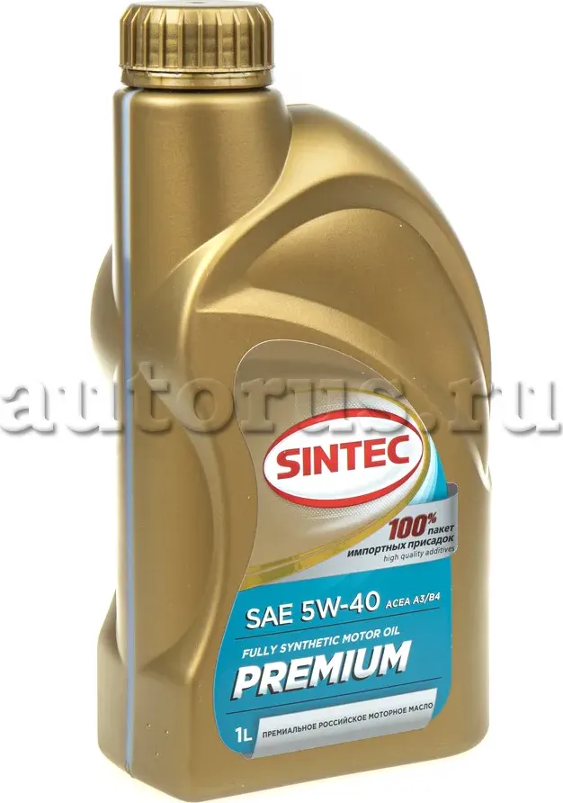 Масло моторное 5W40 SINTEC 1л синтетика Премиум A3/B4 Sintec. Артикул 801970