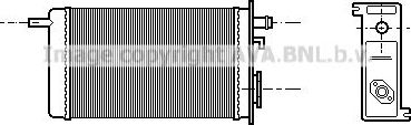 Радиатор отопителя (печки) AVA. Артикул RT6096
