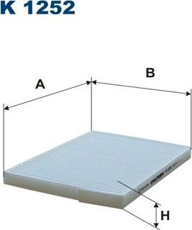 Салонный фильтр Filtron для Renault Koleos I 2008-2016. Артикул K 1252