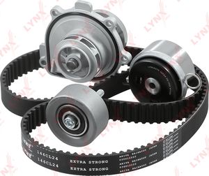 Помпа (водяной насос) с комплектом ремня ГРМ LYNXauto для Alfa Romeo 159 2005-2011. Артикул PW-1238