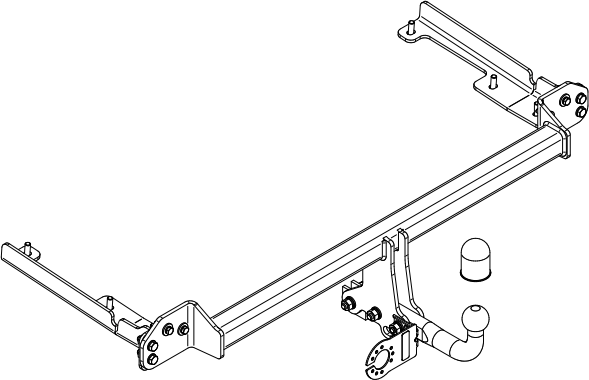 Фаркоп Steinhof для Honda CR-V IV 2012-2018. Артикул H-081