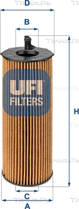 Масляный фильтр UFI для Volkswagen Phaeton I 2004-2016. Артикул 25.068.00