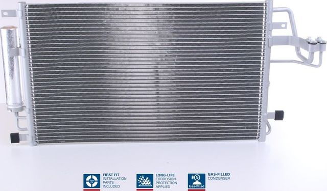 Радиатор кондиционера (конденсатор) Nissens (алюминий) для Hyundai Tucson I 2004-2010. Артикул 94801