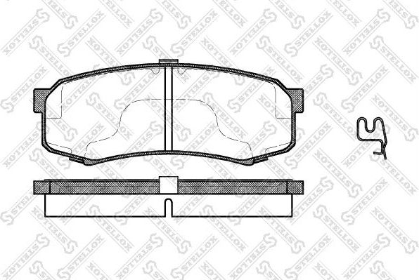 Тормозные колодки Stellox. Артикул 424 004B-SX