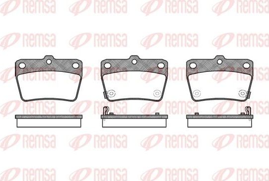 Тормозные колодки Remsa задние для Chery Tiggo (T11) I 2005-2014. Артикул 0839.02