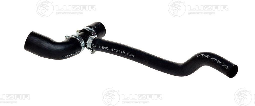 Патрубок радиатора (системы охлаждения) Luzar. Артикул LPK 0123