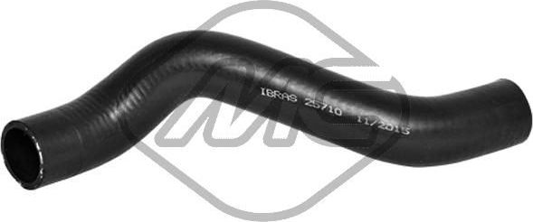 Патрубок радиатора (системы охлаждения) Metalcaucho верхний для Nissan Navara D40 2005-2015. Артикул 99096