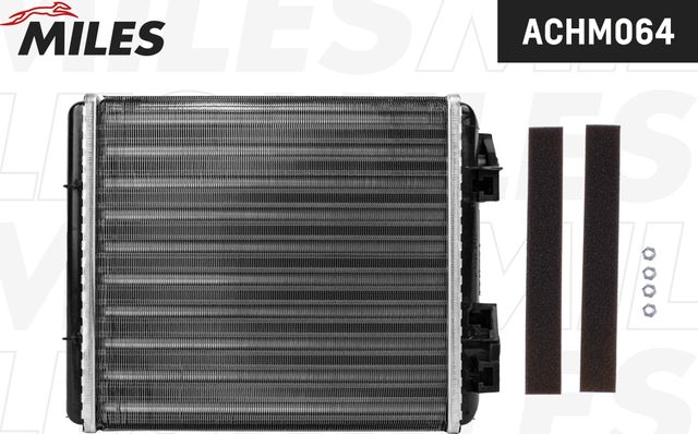 Радиатор отопителя (печки) Miles (алюминий) для ВАЗ 2105 1981-2012. Артикул ACHM064