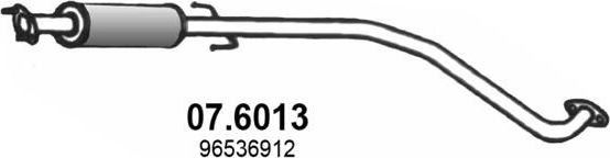Глушитель (средняя часть) Asso для Daewoo Kalos 2002-2007. Артикул 07.6013