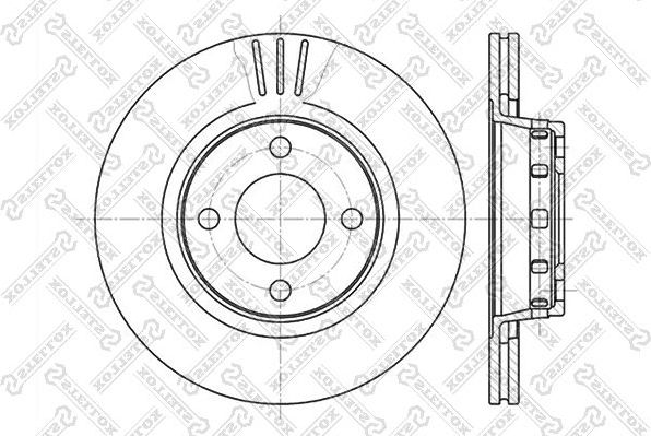 Тормозной диск Stellox. Артикул 6020-4740V-SX
