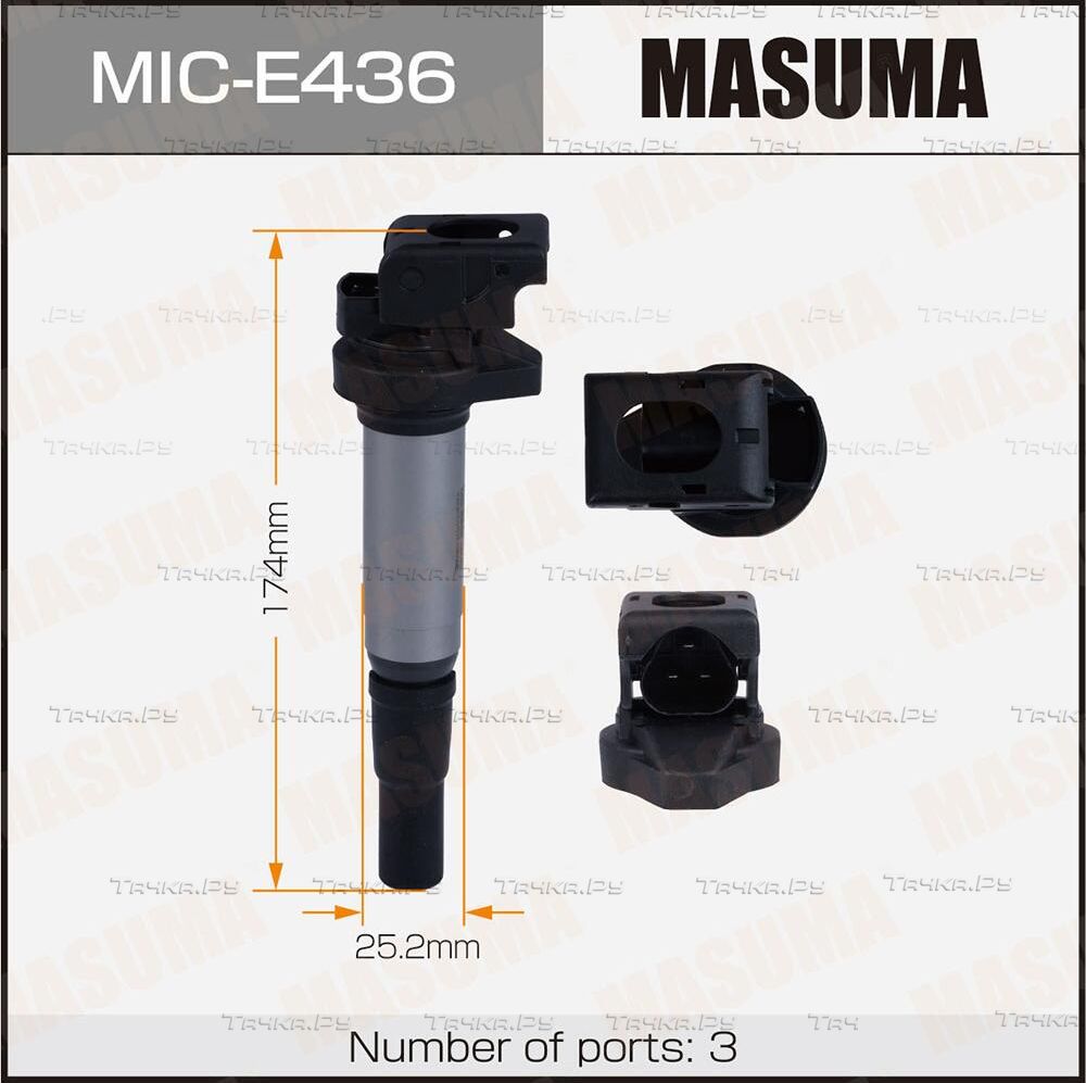 Катушка зажигания Masuma для BMW 3 VI (F3x) 2011-2018. Артикул MIC-E436