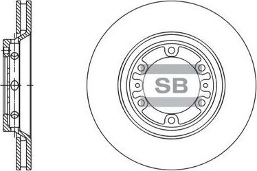 Тормозной диск Sangsin Hi-Q. Артикул SD1137